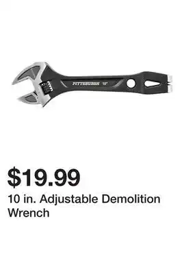 Harbor Freight Tools 10 in. Adjustable Demolition Wrench offer
