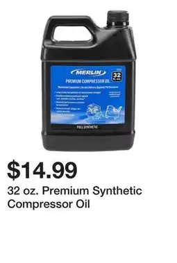 Harbor Freight Tools 32 oz. Premium Synthetic Compressor Oil offer