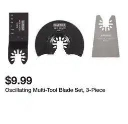 Harbor Freight Tools Oscillating Multi-Tool Blade Set, 3-Piece offer
