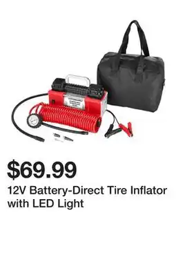 Harbor Freight Tools 12V Battery-Direct Tire Inflator with LED Light offer