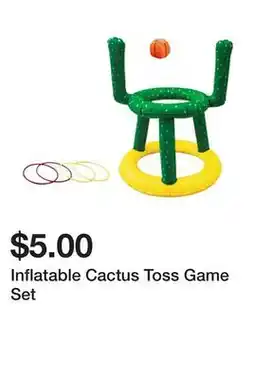 Five Below Inflatable Cactus Toss Game Set offer