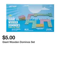 Five Below Giant Wooden Dominos Set offer