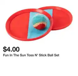 Five Below Fun In The Sun Toss N' Stick Ball Set offer