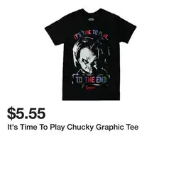 Five Below It's Time To Play Chucky Graphic Tee offer