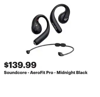 Best Buy Soundcore - AeroFit Pro - Midnight Black offer