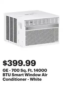 Best Buy GE - 700 Sq. Ft. 14000 BTU Smart Window Air Conditioner - White offer