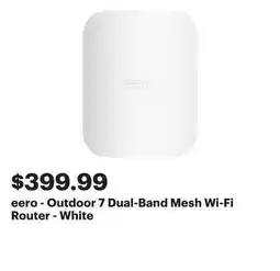Best Buy eero - Outdoor 7 Dual-Band Mesh Wi-Fi Router - White offer