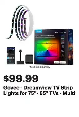 Best Buy Govee - Dreamview TV Strip Lights for 75- 85 TVs - Multi offer
