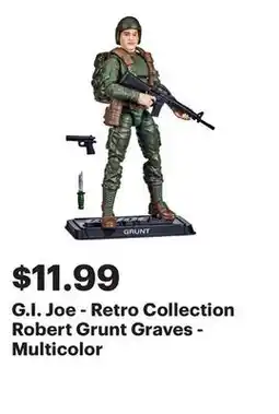 Best Buy G.I. Joe - Retro Collection Robert Grunt Graves - Multicolor offer