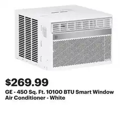 Best Buy GE - 450 Sq. Ft. 10100 BTU Smart Window Air Conditioner - White offer