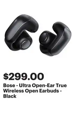 Best Buy Bose - Ultra Open-Ear True Wireless Open Earbuds - Black offer
