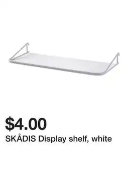 Ikea SKÅDIS Display shelf, white offer