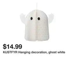 Ikea KUSTFYR Hanging decoration, ghost white offer
