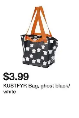 Ikea KUSTFYR Bag, ghost black/white offer