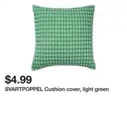 Ikea SVARTPOPPEL Cushion cover, light green offer