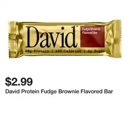 Wegmans David Protein Fudge Brownie Flavored Bar offer
