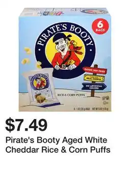 Wegmans Pirate's Booty Aged White Cheddar Rice & Corn Puffs offer