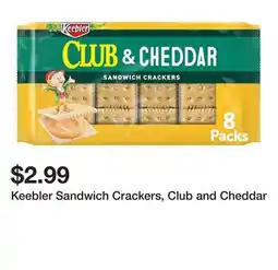 Wegmans Keebler Sandwich Crackers, Club and Cheddar offer