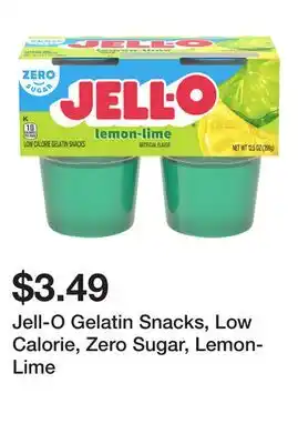 Wegmans Jell-O Gelatin Snacks, Low Calorie, Zero Sugar, Lemon-Lime offer