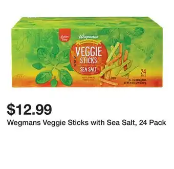 Wegmans Wegmans Veggie Sticks with Sea Salt, 24 Pack offer