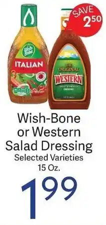 Riesbeck Wish-Bone or Western Salad Dressing offer