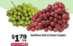 Grocery Outlet Seedless Red & Green Grapes offer