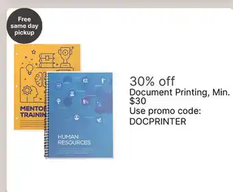 Walgreens Document Printing offer