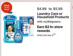 Walgreens Laundry Care or Household Products offer