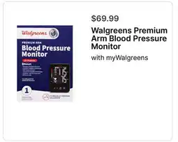 Walgreens Walgreens Premium Arm Blood Pressure Monitor offer