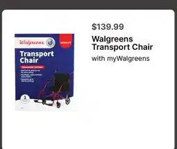 Walgreens Walgreens Transport Chair offer