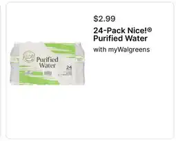 Walgreens 24-Pack Nice! Purified Water offer