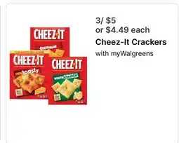 Walgreens Cheez-It Crackers offer