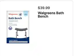 Walgreens Walgreens Bath Bench offer