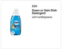 Walgreens Dawn or Gain Dish Detergent offer