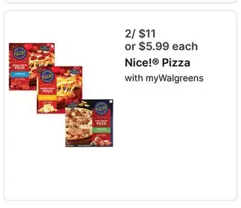 Walgreens Nice! Pizza offer