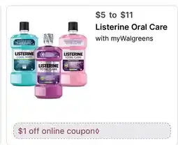 Walgreens Listerine Oral Care offer