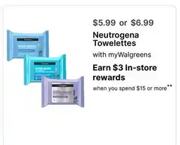 Walgreens Neutrogena Towelettes offer