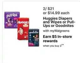 Walgreens Huggies Diapers and Wipes or Pull-Ups or Goodnites offer