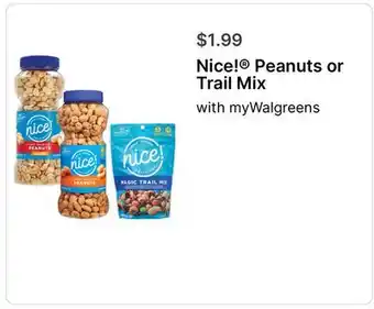 Walgreens Peanuts or Trail Mix offer