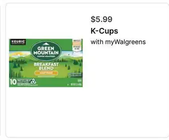 Walgreens K-Cups offer