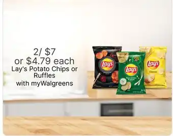 Walgreens Lay's Potato Chips or Ruffles offer