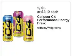 Walgreens Cellucor C4 Performance Energy Drink offer