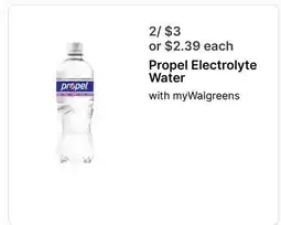 Walgreens Propel Electrolyte Water offer
