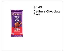Walgreens Cadbury Chocolate Bars offer