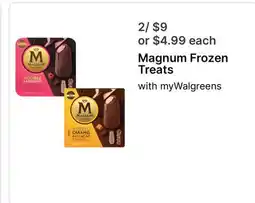 Walgreens Magnum Frozen Treats offer