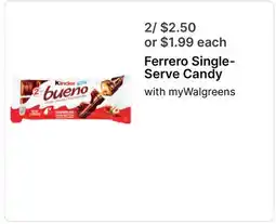 Walgreens Ferrero Single-Serve Candy offer