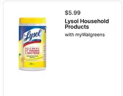 Walgreens Lysol Household Products offer