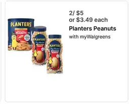 Walgreens Planters Peanuts offer