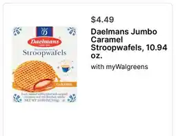 Walgreens Daelmans Jumbo Caramel Stroopwafels offer