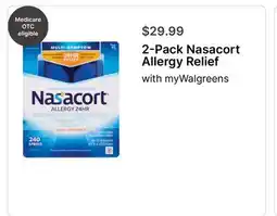 Walgreens 2-Pack Nasacort Allergy Relief offer